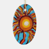 Wild Sun Keramisch Ornament (Rechts)