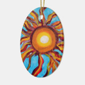 Wild Sun Keramisch Ornament (Links)