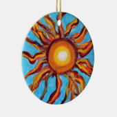 Wild Sun Keramisch Ornament (Rechts)