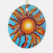 Wild Sun Keramisch Ornament (Links)
