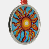 Wild Sun Metalen Ornament (Rechts)