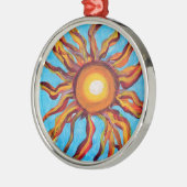 Wild Sun Metalen Ornament (Links)