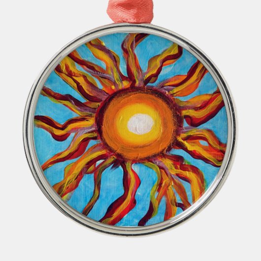 Wild Sun Metalen Ornament (Voorkant)