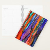 Wild Sunset Alcohol Ink Painting Planner (Display)