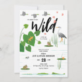 Wild Swamp Creatures Baby shower Kaart (Voorkant)
