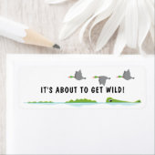 Wild Swamp Gator en Ducks Envelope Seal Etiket (Insitu)
