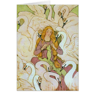 Wild Swans Art van Eleanor Abbott Card