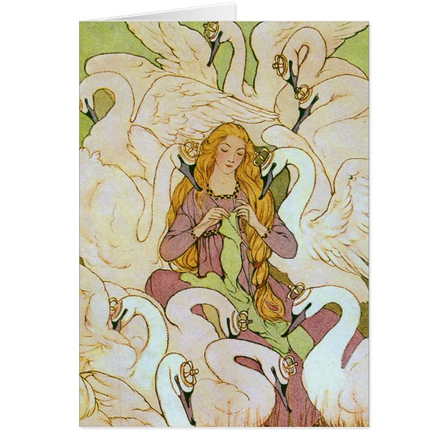 Wild Swans Art van Eleanor Abbott Card (Voorkant)