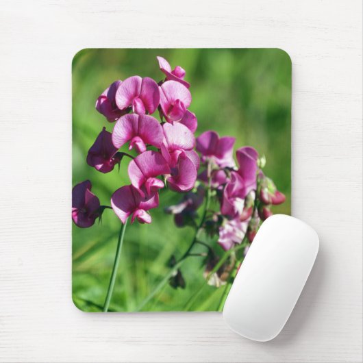 Wild Sweet-pea Flower Muismat (Met muis)
