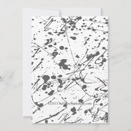 Wild Swirls Class of Afstuderen Announcement Aankondiging (Achterkant)