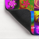 "WILD SWIRLY QUILT", Mousepad Muismat (Hoek)