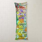 Wild Tangerine - Natuur geïnspireerde bloemsierkun Lichaamskussen (Achterkant (Verticaal))