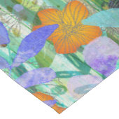 Wild Tangerine - Natuur geïnspireerde bloemsierkun Tafelkleed (Gekanteld)