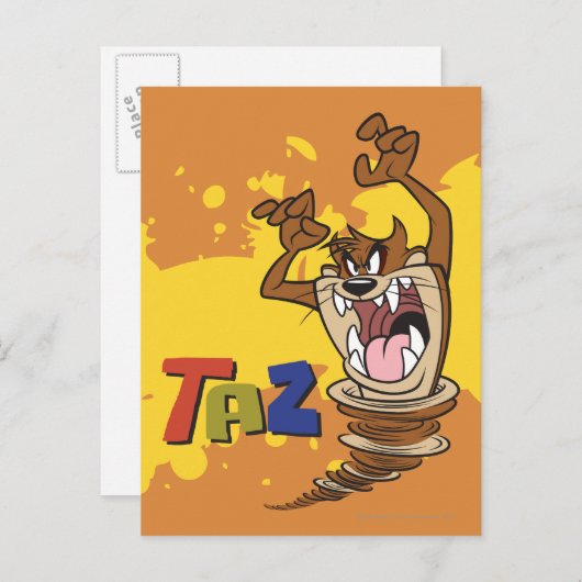 Wild TAZ™ Briefkaart (Voorkant / Achterkant)