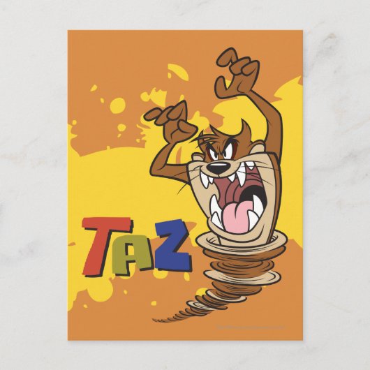 Wild TAZ™ Briefkaart (Voorkant)