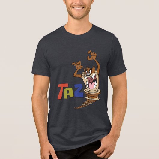 Wild TAZ™ Tri-Blend Shirt (Voorkant)