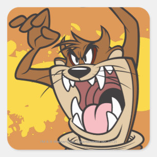 Wild TAZ™ Vierkante Sticker
