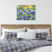Wild Texas Bluebonnet Flowers Canvas Art Print (Insitu (Slaapkamer))