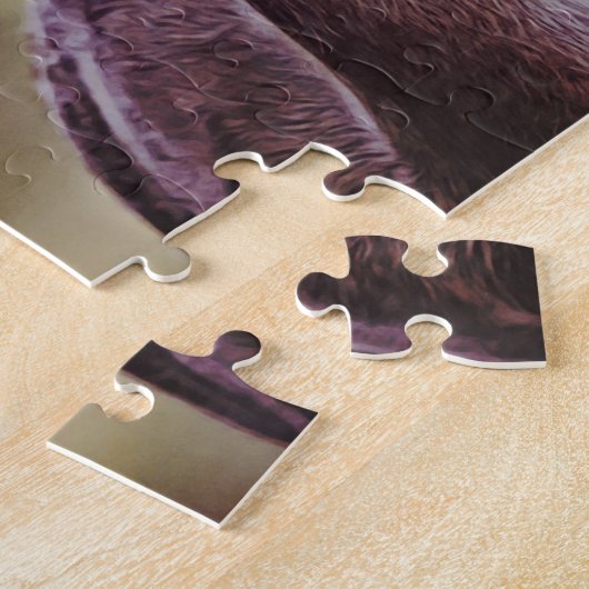 Wild Texas Deer sluit  ogen op Puzzle Legpuzzel (Zijkant)