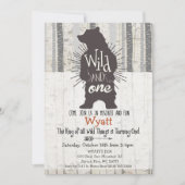 Wild Thing Big Beer Eerste 1e Verjaardagsuitnodigi Kaart (Voorkant)