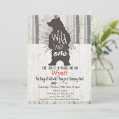 Wild Thing Big Beer Eerste 1e Verjaardagsuitnodigi Kaart (Staand voorkant)