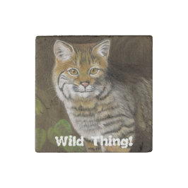 Wild Thing Bobcat Stenen Magneet