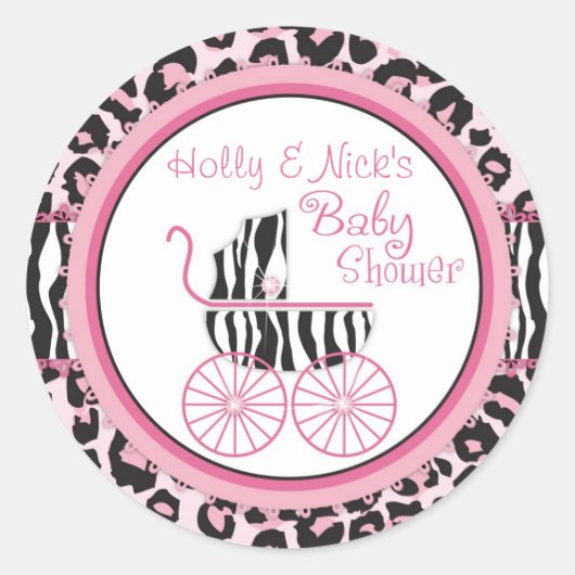 Wild Thing Cheetah & Zebra Print Sticker 3 (Voorkant)