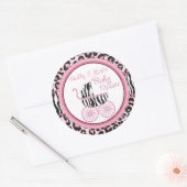 Wild Thing Cheetah & Zebra Print Sticker 3 (Envelop)