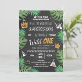 Wild Thing Glitter EEN Verjaardag Jongen Schoolbor Kaart (Staand voorkant)