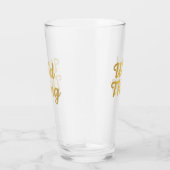 Wild Thing Goud Typografie Pint Glas (Rechts)