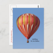 Wild Thing Hot Air Ballon Briefkaart (Voorkant / Achterkant)