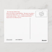 Wild Thing Hot Air Ballon Briefkaart (Achterkant)