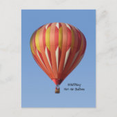 Wild Thing Hot Air Ballon Briefkaart (Voorkant)