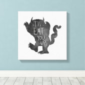 Wild Thing | Ik eet je op Canvas Afdruk (Insitu (Houten vloer))