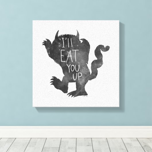 Wild Thing | Ik eet je op Canvas Afdruk (Insitu (Houten vloer))