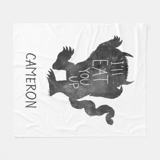 Wild Thing | Ik eet je op | Jouw namen toevoegen Fleece Deken (Voorkant (Horizontaal))
