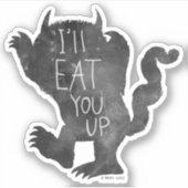 Wild Thing | Ik eet je op Sticker (Voorkant)