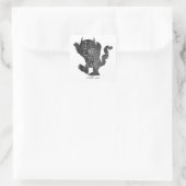 Wild Thing | Ik eet je op Vierkante Sticker (Tas)