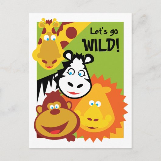 Wild Thing - Kaart - Verjaardagsuitnodiging (Voorkant)