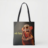 Wild Thing Kachina Doll Face Foto Leuk Eenvoudig V Tote Bag (Voorkant)