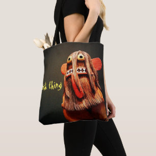 Wild Thing Kachina Doll Face Foto Leuk Eenvoudig V Tote Bag
