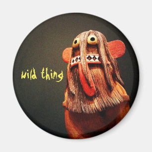 Wild Thing Kachina Doll Face Foto Plezier Schattig Magneet