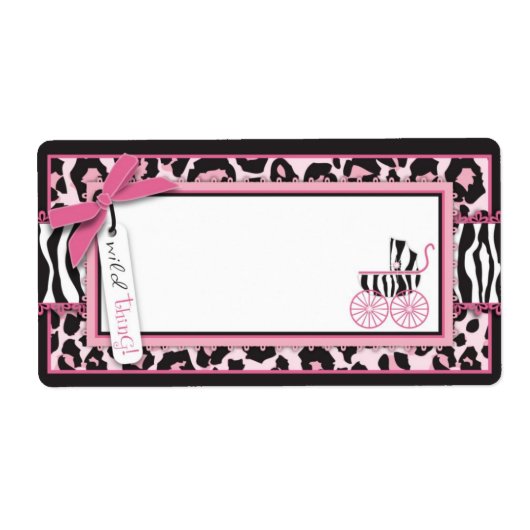 Wild Thing Name Tag Etiket (Voorkant)