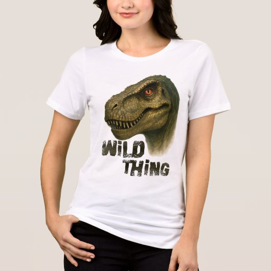 Wild Thing -ontwerp van Maaya_Prints, Dames Tri-Blend Shirt (Voorkant)