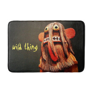 Wild Thing Quote Kachina Doll Face Foto Schattige  Badmat