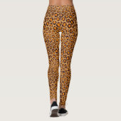 Wild Thing Realistische Hand getrokken luipaard pr Leggings (Achterkant)