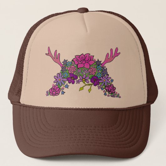 Wild Thing Wildflower Queen Trucker Hoed Pet (Voorkant)