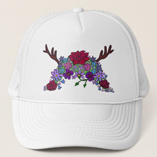 Wild Thing Wildflower Queen Trucker Hoed Pet (Voorkant)