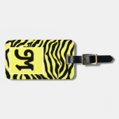 Wild Thing Zebra Print Gepersonaliseerde Bagage Ta Bagagelabel (Voorkant horizontaal)