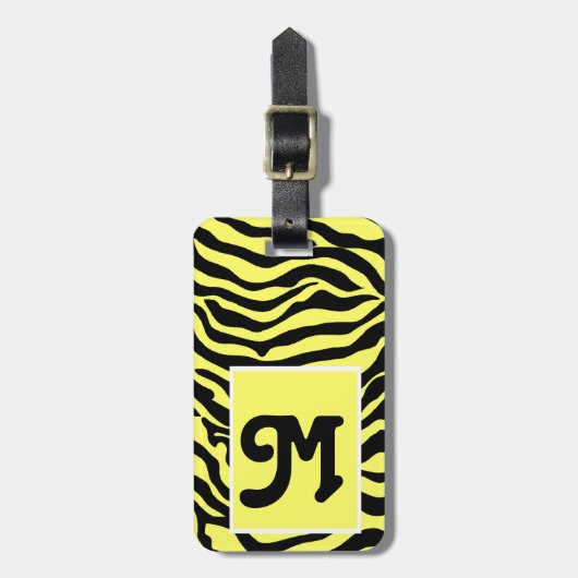 Wild Thing Zebra Print Gepersonaliseerde Bagage Ta Bagagelabel (Voorkant verticaal)